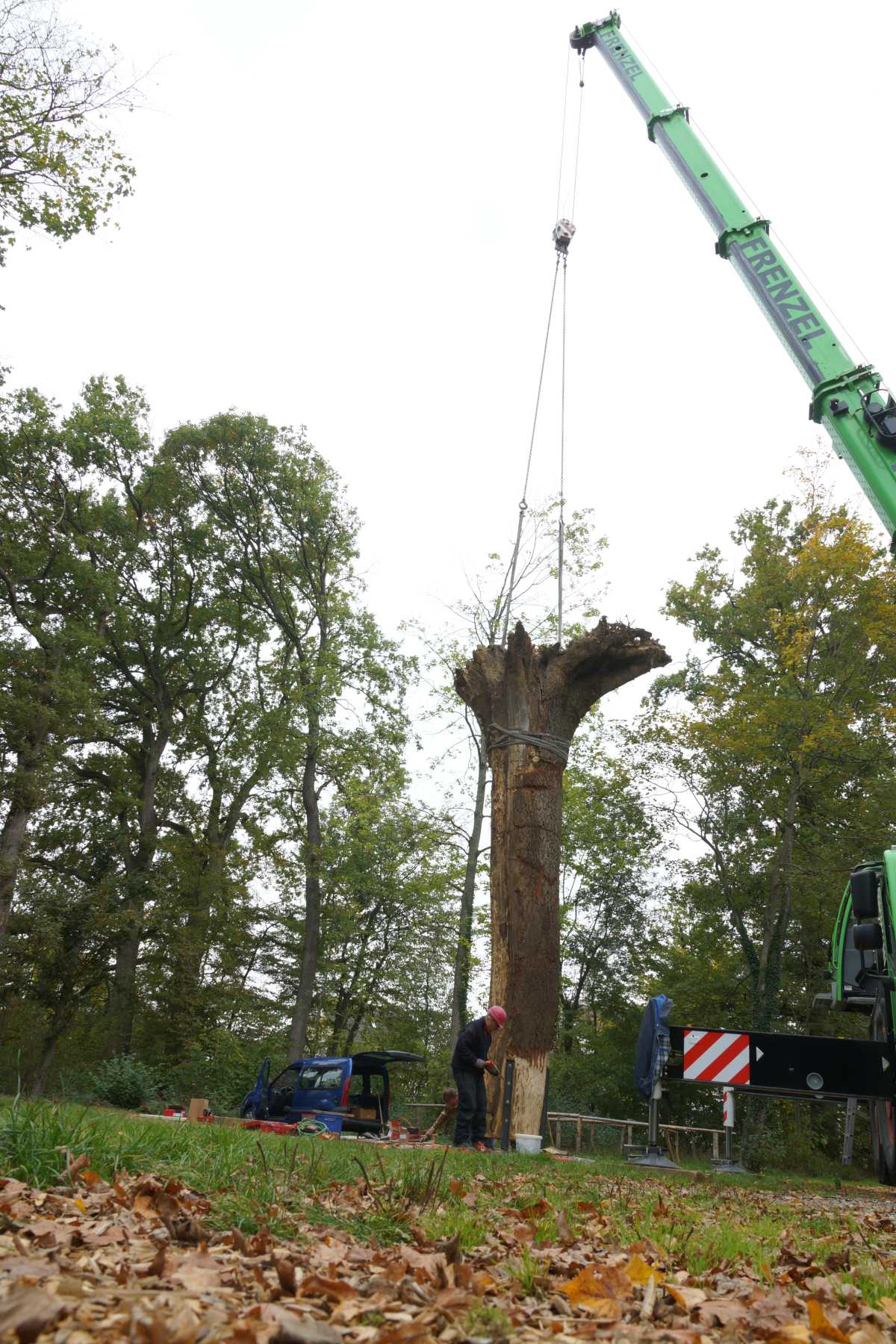Transport und das Aufrichtenf 020